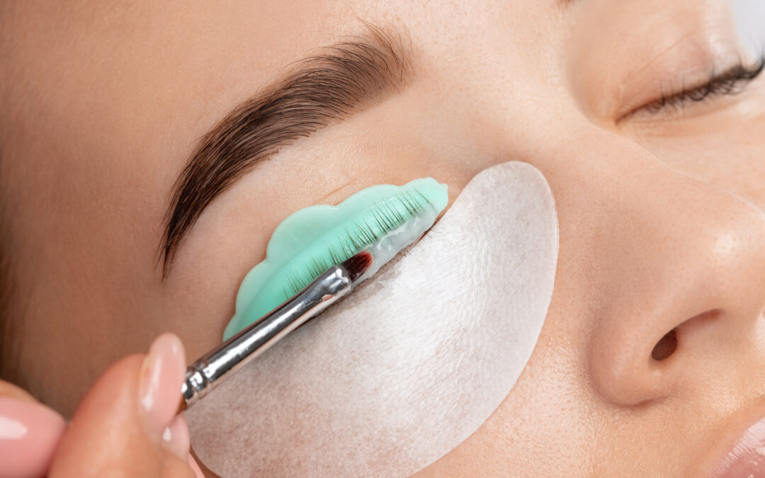 Lash lift appointment in progress — Doral, FL